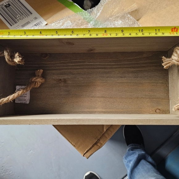Rustic Wooden Kitchen Storage Box - Picture 11 of 12